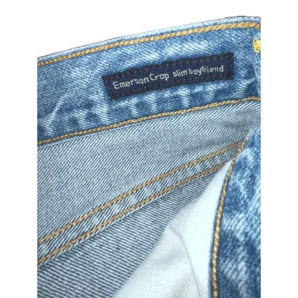 Citizens of Humanity COH EMERSON SLIM BOYFRIEND Crop Button Fly Jeans 34 Waist - Picture 9 of 9